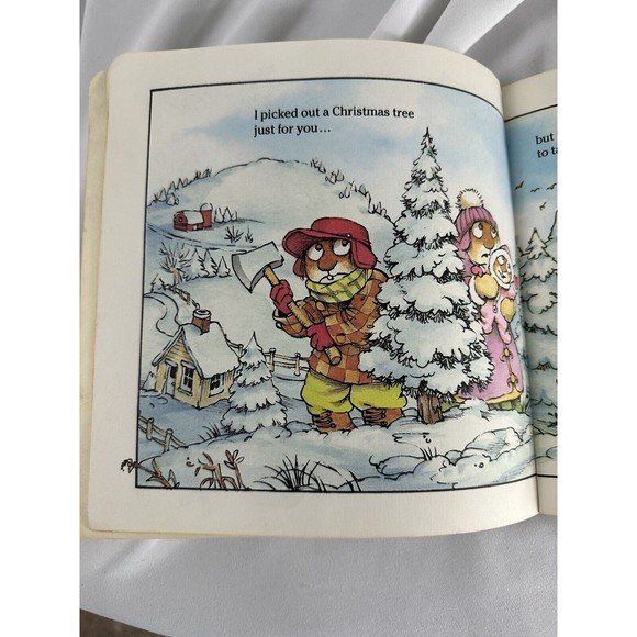 MERRY CHRISTMAS MOM AND DAD Retro Vintage Golden Book Mercer Mayer 1982 HOLIDAY - Picture 2 of 5